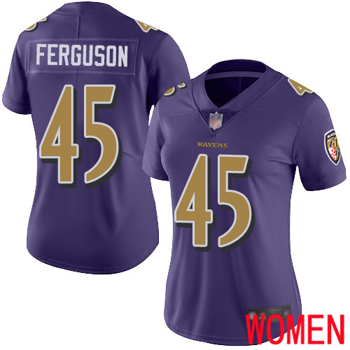 Baltimore Ravens Limited Purple Women Jaylon Ferguson Jersey NFL Football #45 Rush Vapor Untouchable